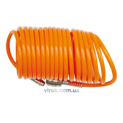 Шланг пневматический спиральный VOREL 6 х 8 мм 10 м 81491