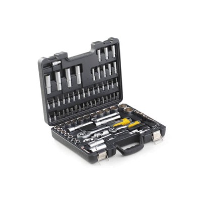 Набір насадок CrV 1/4, 1/2 (94шт) (інструментів) торцевих з тріскачкою СИЛА 251294