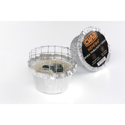 Свічка тривалого горіння (2шт + грати) СИЛА 960033