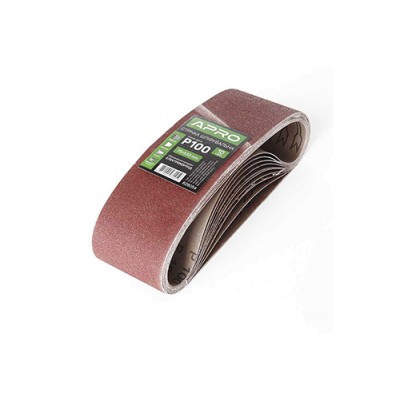 Стрічка шліфувальна нескінченна APRO P100 75×533мм (10шт) 828054