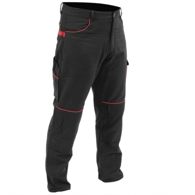 Штани робочі COMFY Yato розмір XXL, чорно-червоні, 7 кишень, 100% бавовна YT-79245