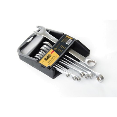 Набір ключів рожково-накидних CrV 8-19мм (8шт) СИЛА 201138