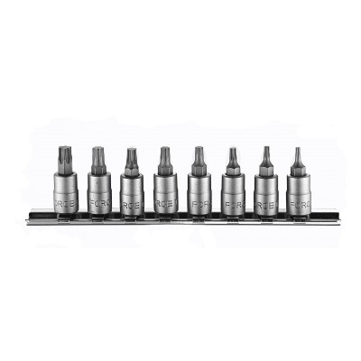 1/4" Набір головок-біт Torx 8 пр. T8-T40 FORCE 20812