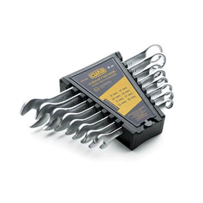 Набір ключів ріжково - накидних стандарт 8-17мм (6шт) СИЛА 201037