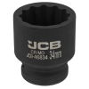 Головка торцева ударна 3/4" 34 мм (12-гранна) JCB Tools JCB-46834