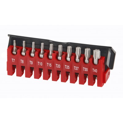 1/4" Hабор бит Torx с отверстием 10 пр. FORCE 21012T