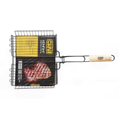 Грати-гриль високий борт з антипригарним покриттям (56x31x24x5,5см) СИЛА 960402