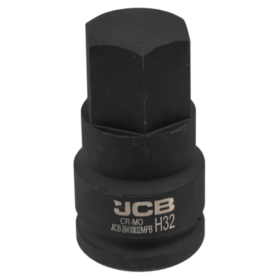 Головка-бита ударная HEX 3/4" 32 мм JCB Tools JCB-26410032MPB Головка-бита ударная HEX 3/4" 32 мм JCB Tools JCB-26410032MPB