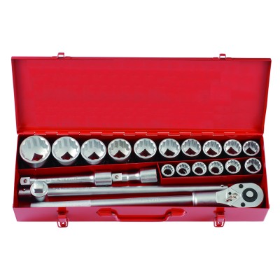 3/4" Набор инструмента 12-гр. 20 пр. 7/8"-2" FORCE 6201S 3/4" Набор инструмента 12-гр. 20 пр. 7/8"-2" FORCE 6201S