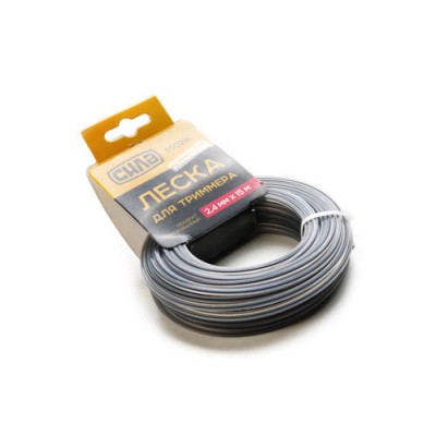 Леска для триммера 2,0мм квадрат армированный 15м СИЛА 550229