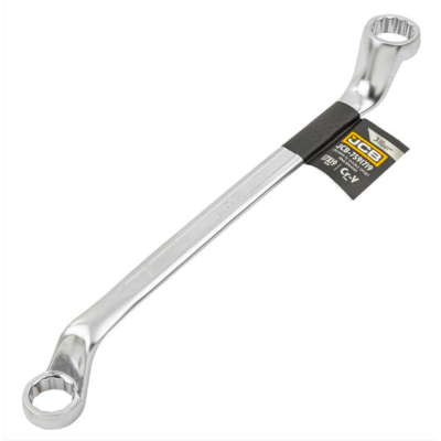 Ключ накидной отогнутый на 75 градусов 17х19 мм.