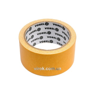 Стрічка самоклеюча двостороння VOREL армована 50 мм x 5 м 75260
