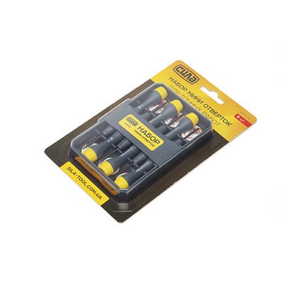 Набір міні викруток для точних робіт CrV в кейсі 6шт СИЛА 302019