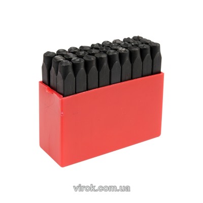 Трафарети літерні Yato, кпл. 27 шт, h-6 мм [12] YT-6862