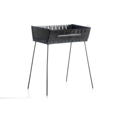 Мангал раскладной (кейс) толщина 2мм на 10 шампуров с чехлом и перчатками СИЛА 960109