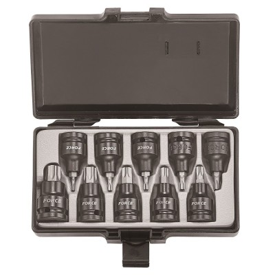 1/2" Набор головок-бит Torx ударных 10 пр. T20-T70 FORCE 4108 1/2" Набор головок-бит Torx ударных 10 пр. T20-T70 FORCE 4108