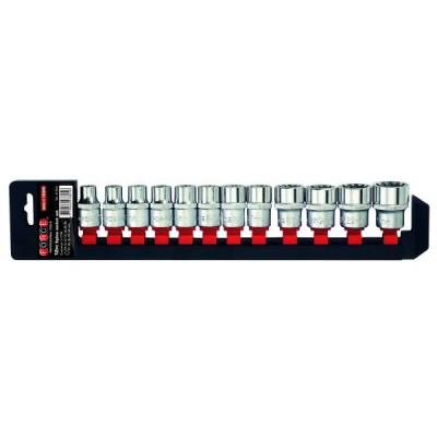1/2" Набор головок Spline 12 пр. 10-24 мм FORCE 4124Q 1/2" Набор головок Spline 12 пр. 10-24 мм FORCE 4124Q