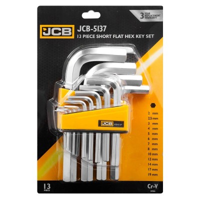 Haбіp Г-подіб. ключів HEX 13 од. (2 мм-19 мм) JCB Tools JCB-5137
