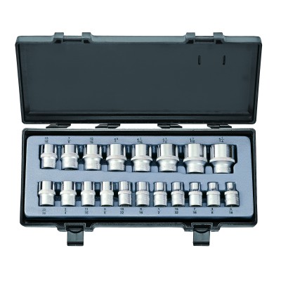 1/2" Набор головок 12-гр. 19 пр. 5/16"-1-1/4" FORCE 4194-9 1/2" Набор головок 12-гр. 19 пр. 5/16"-1-1/4" FORCE 4194-9