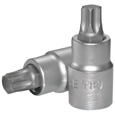 3/4" Головка-бита Torx Т80, L=80 мм FORCE 36608080 3/4" Головка-бита Torx Т80, L=80 мм FORCE 36608080