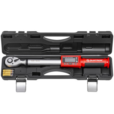 Динамометрический ключ цифровой 1/2" 6.8-135 Нм с измерением угла QUATROS QS56135 Динамометрический ключ цифровой 1/2" 6.8-135 Нм с измерением угла QUATROS QS56135