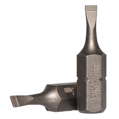 1/4" Бита шлицевая SL 0.5х3 мм, L=25 мм FORCE 1232503 1/4" Бита шлицевая SL 0.5х3 мм, L=25 мм FORCE 1232503