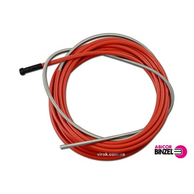 Спіраль подаюча червона ABICOR Binzel 2.0 x 4.5 x 340 мм для дроту 1.0 - 1.2 мм 124.0026
