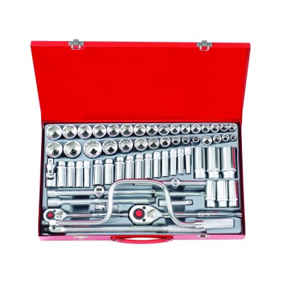 3/8" и 1/2" Набор инструмента ММ и SAE 64 пр. FORCE 4641