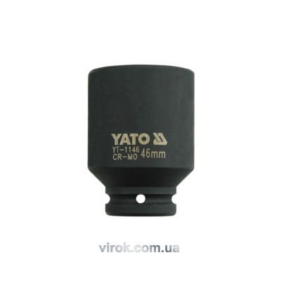Головка торцевая ударная шестигранная Yato 3/4" М46 х 90 мм YT-1146