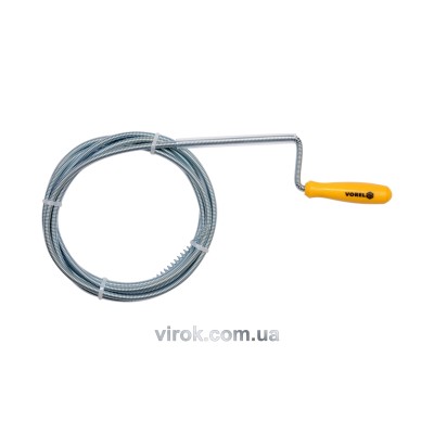 Трос для прочистки канализации VOREL 6 мм 3 м 55542