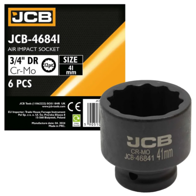 Головка торцева ударна 3/4" 41 мм (12-гранна) JCB Tools JCB-46841