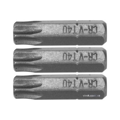 Насадка отверточная STHOR "TORX" T40 x 25 мм HEX 1/4" Cr-V 3 шт 65498 Насадка отверточная STHOR "TORX" T40 x 25 мм HEX 1/4" Cr-V 3 шт 65498