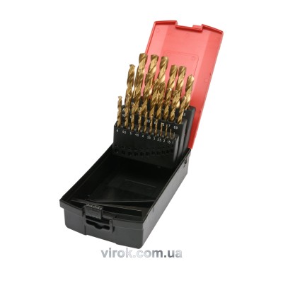 Набір свердел по металу Yato HSS-TiN 1-13 мм 25 шт YT-44676