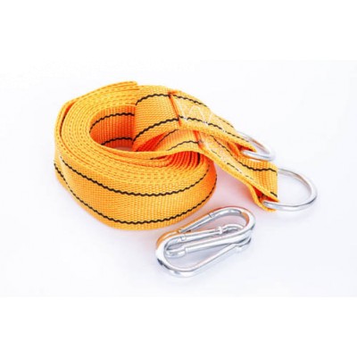 Трос буксировочный 4.5м*50мм 3 тонны. (карабин) (в блистере) СИЛА 284015