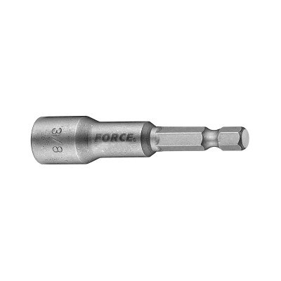 1/4" Біта з торцевою головкою магнітна 10 мм, L=65 мм FORCE 812M10 1/4" Біта з торцевою головкою магнітна 10 мм, L=65 мм FORCE 812M10