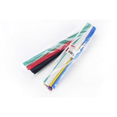 Термозбіжна трубка 12мм набір 6 кольорів (пак 1м*20шт) APRO ZRG-12kit