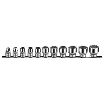 3/8" Набор головок 12-гр. 11 пр. 1/4"-7/8" FORCE 3113S