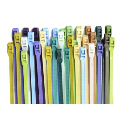 Хомут нейлоновый с низким профилем замка 8x400 бежевый (100шт) APRO CTLC-101435