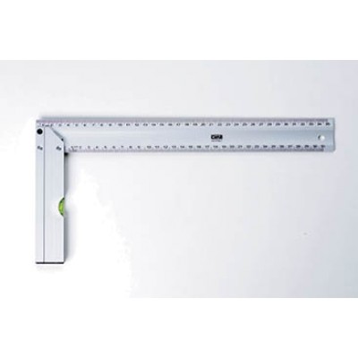 Угольник строительный 350мм (алюминиевый с уровнем) СИЛА 500816