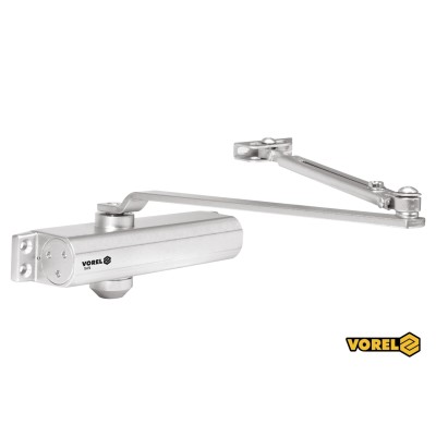 Доводчик дверей механічний VOREL 25-85 кг 180° 248 х 42 х 52 мм 78470