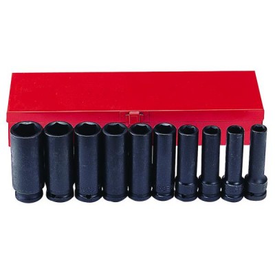 1/2" Набор головок 6-гр. глубоких ударных 10 пр. 10-24 мм FORCE 4107-10 1/2" Набор головок 6-гр. глубоких ударных 10 пр. 10-24 мм FORCE 4107-10