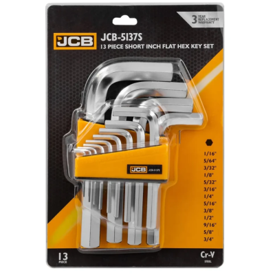 Haбіp Г-подіб. ключів HEX 13 од. (1/16-3/4") JCB Tools JCB-5137S