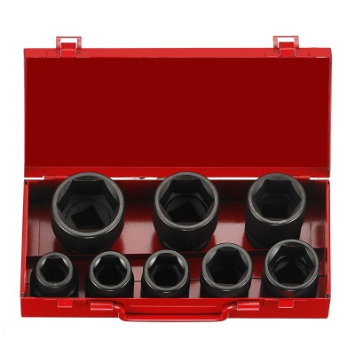 3/4" Набор головок 6-гр. ударных 8 пр. 19-41 мм FORCE 6083 3/4" Набор головок 6-гр. ударных 8 пр. 19-41 мм FORCE 6083