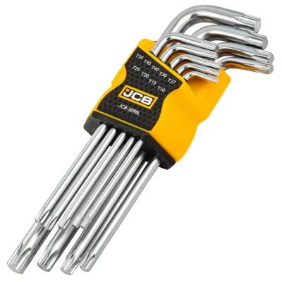 Haбіp Г-подіб. ключів подовжених TORX 9 од. (T10-T50) JCB Tools JCB-5098L