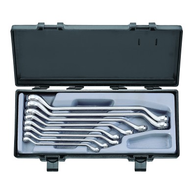Набір ключів накидних, відігнуті на 45° 8 пр. 1/4" - 15/16" FORCE 5085S