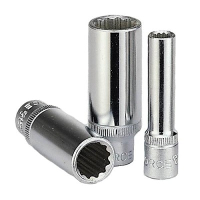 1/4" Головка двенадцатигранная глубокая 10 мм, L=50 мм FORCE 5295010