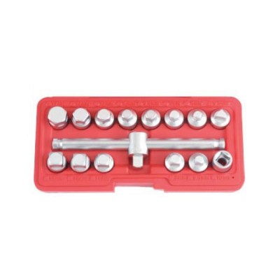 3/8" Комплект головок для маслосливных пробок 15 пр. FORCE 915G2