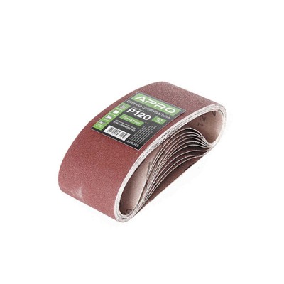 Стрічка шліфувальна нескінченна APRO P120 75×457мм (10шт) 828045