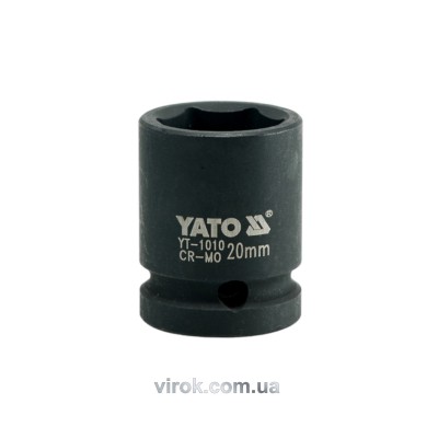 Головка торцевая ударная шестигранная Yato 1/2" М20 х 39 мм YT-1010