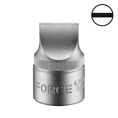 1/2" Головка-бита шлицевая цельная 19 мм, L=38 мм FORCE 34319